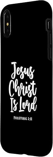 Miniatura 8 de Funda con versículo bíblico para iPhone 11 Jesús is Lord Filipenses 211