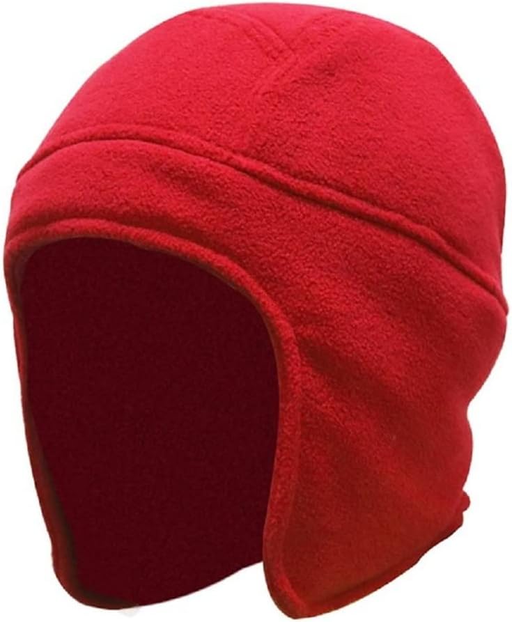 VIDI Men's Womens Warm Fleece Beanie Earflap Winter Hat Solid Color Adjustable Outdoor Male Female Caps