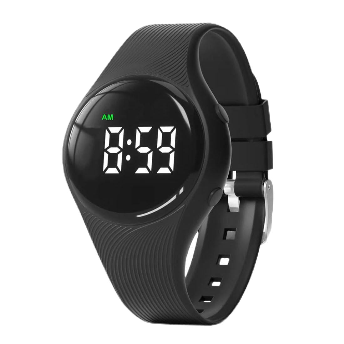 Montre d'apprentissage de la propreté - Montre vibrante silencieuse et résistante à l'eau - Montre de rappel médicale rechargeable - avec alarme et écran de verrouillage