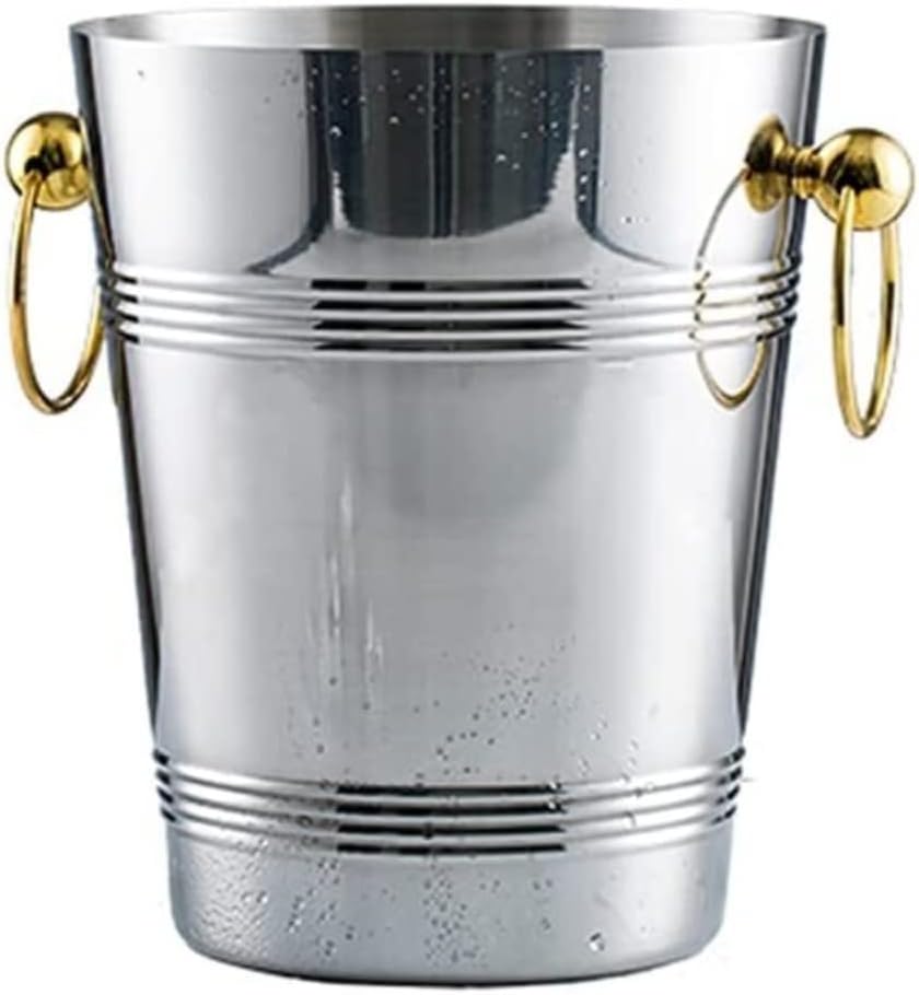 Wine Bucket Ice Bucket Ice Tub Champagne Bucket Stainless Steel Ice Bucket Thickened Wine Ice Bucket Creative Ice Bucket Cooler Bucket Champagne Bucket Bucket