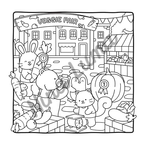 Nina Luma - Snuggly Friends - Petit village cosy - Coloriages cosy et mignons - Cosy colo – vue 3