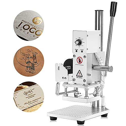 Mxmoonfree Upgraded Hot Foil Stamping Machine Adjustable Stamping Machine with Positioning Fixture for Leather Paper PVC PU pro Custom Logo