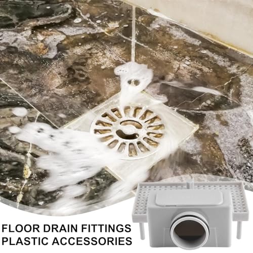 2 Stück Duschrinne Siphon Mit Geruchsstop Haarsieb Set, 4 Schnallen, Dichtung für Duschrinne Haarfilter Duschablauf, Haarfänger Ablauf Bodenabfluss Wasserabfluss