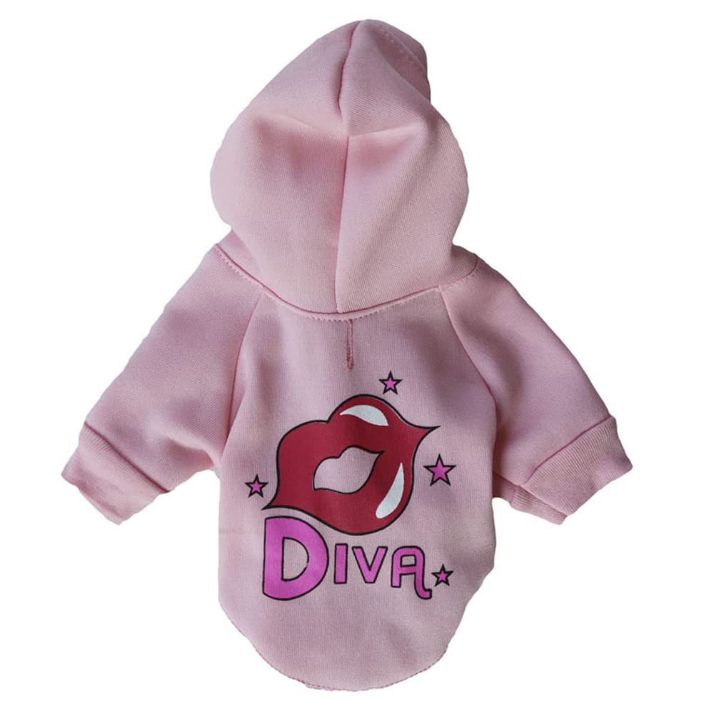 LtuzPet Warm Dog Hoodie Pet Sweatshirt with Hat Cat Overalls Clothes Pet Fleece Clothes