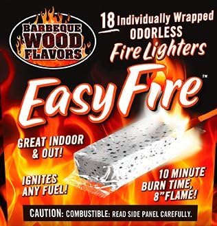 BBQ Wood Flavors Easy Fire Starters, 18 Pack