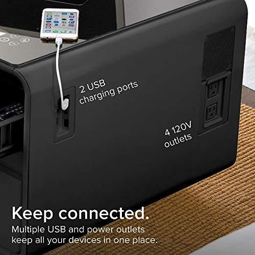 Sobro Coffee Table With Built In Fridge, Speakers, Outlets, Led Light, And More - Black #TOP4