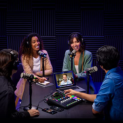 Image of Rode PodMic Dynamic Podcast Microphone with Gator GFW-MIC-0501 Desktop Mic Stand, XLR Cable and StreamEye Polishing Cloth