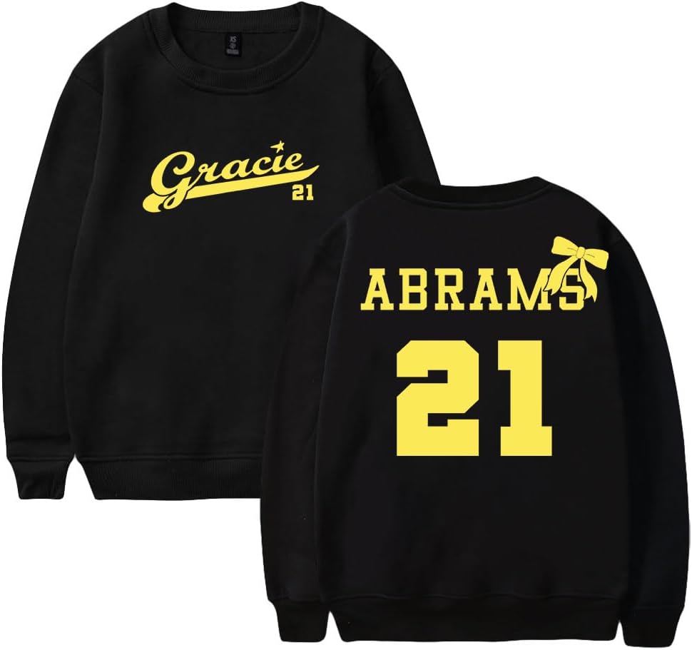 PHARCOYOU Gracie Abrams 21 Logo Merch 2025 The Secret of Us Tour Crewneck Long Sleeve Streetwear Men Women Sweatshirt
