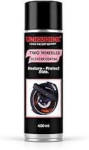 Silencer Coating Spray 400ml Black | High Temperature Exhaust Paint for Bike & Motorcycle | Anti Rust Metal Spray | Heat Resistant Gloss Finish | Prevents Leak & Diesel Wash Damage