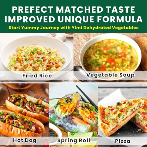Image of Yimi Dehydrated Vegetables for Ramen Toppings, Vegetable Soup, 17.6oz