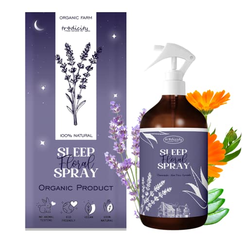 Sleep Pillow Spray Relajante Bruma Almohada para Dormir Mejor 1000ml | Aceites esenciales Lavanda (Relajante), Aloe Vera (Oxigenante) y Camomila (Calmante) Dulces Sueños