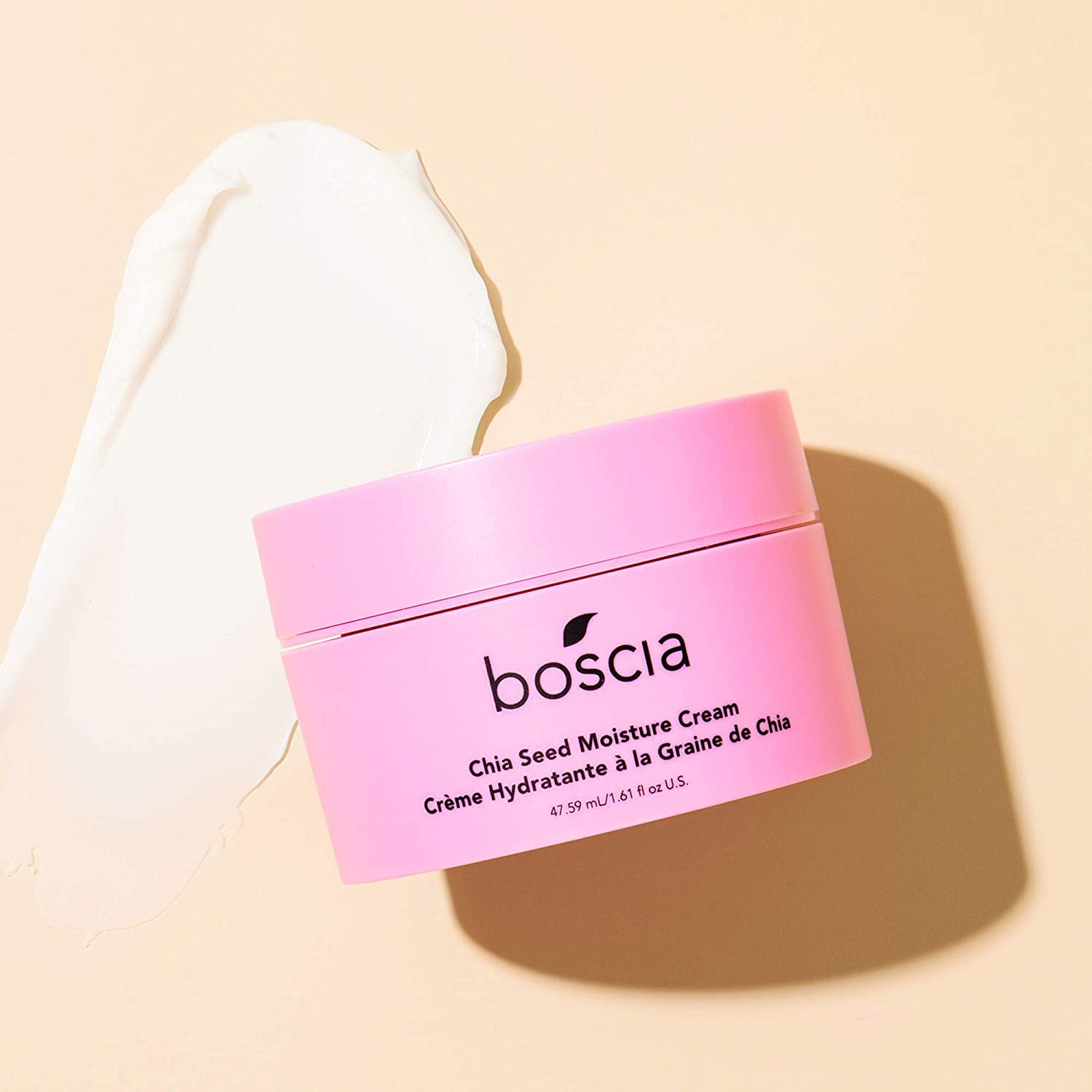 boscia Chia Seed Moisture Cream - Vegan, Cruelty-Free, Natural Skin Care - Sensitive Skin Face Lotion with Elderberry, Vitamin A, Vitamin B6, Vitamin C & Vitamin E - For Dry Skin Types - 1.61 Oz
