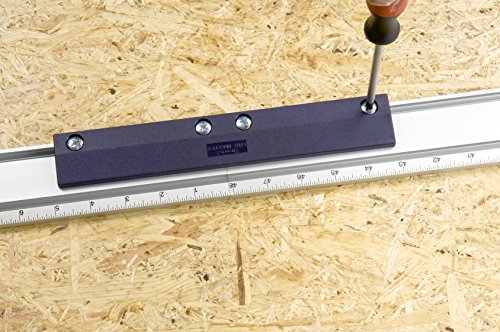 kwb 784900 Line Master Lineal Verbinder, Verbindungsstück für zwei oder mehr Führungsschienen, präzise Verbindung, Silber