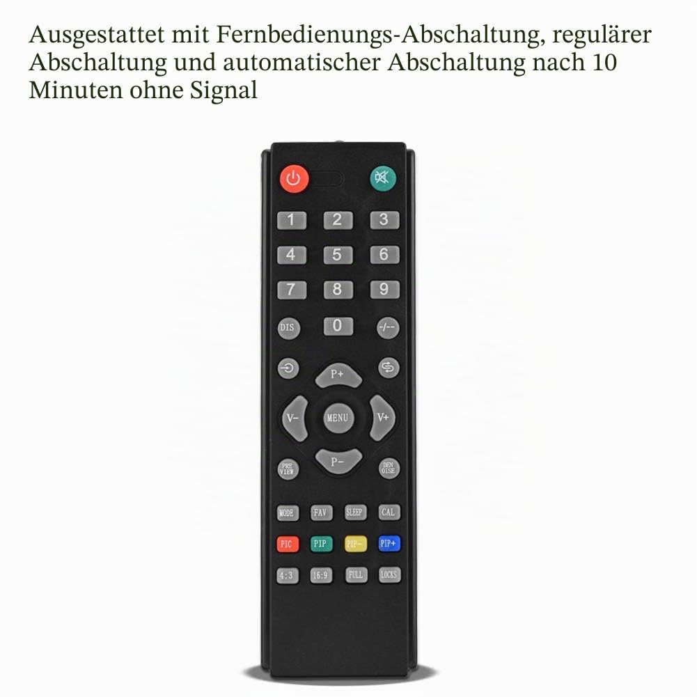 ASHATA RF-zu-HDMI-Koaxial-Konverter-Box, All-Standard-RF-zu-HDMI-Konverter-Analog-TV-Empfänger-Adapter mit Fernbedienung(EU)