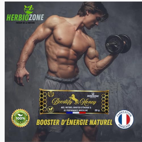 Miel Booster pour Homme | Ginseng Rouge | Maca | Guarana | Tribulus | 20g X 5 Fabriqué en France – vue 3