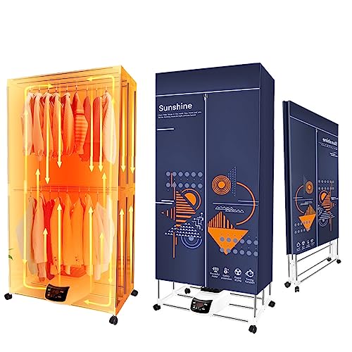 Novo secadora de roupas elétrica dobrável com função de aromaterapia - temporização de 0 a 240 minut