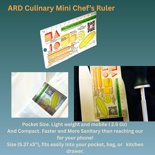 Regla Chef Mini Acero Inoxidable 5x3 pulgadas miniatura 3