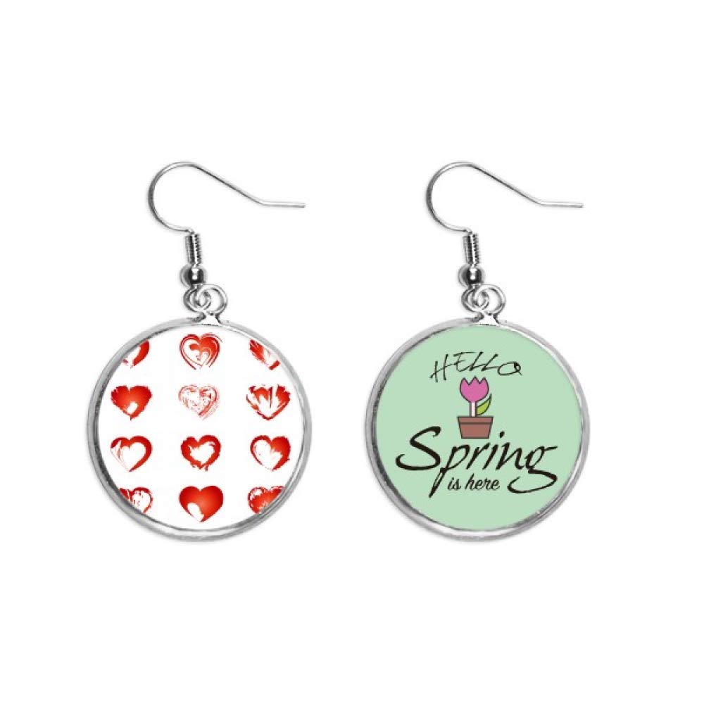 Pendientes de corazones rojos sketch el regalo ideal de San Valentín 5