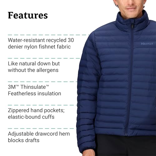Image of MARMOT Men's Echo Featherless Jacket - Lightweight Down Alternative Puffer Coat