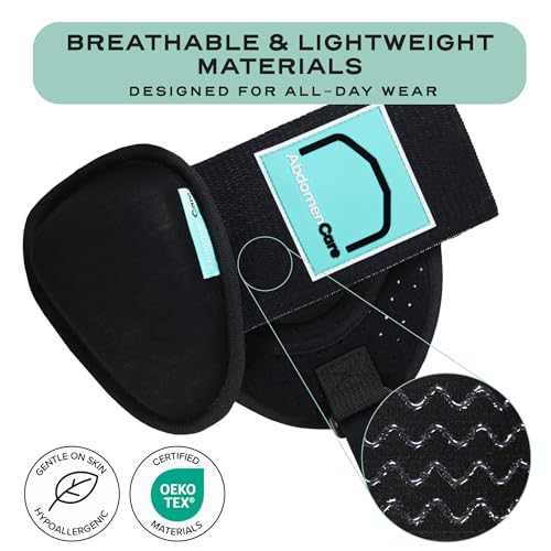 Image of Abdomencare Inguinal Hernia Support Belt for Men & Women with 2 Compression Pads - Hernia Belt for Men Inguinal - For Left or Right Side Inguinal Hernias - Hernia Belts for Men Truss Support - S /M