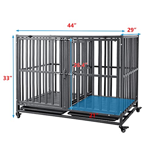 Smonter Stackable Dog Crates With Divider- Heavy Duty Dog Cage And Kennel For 2 Small Or Medium Dogs #TOP3