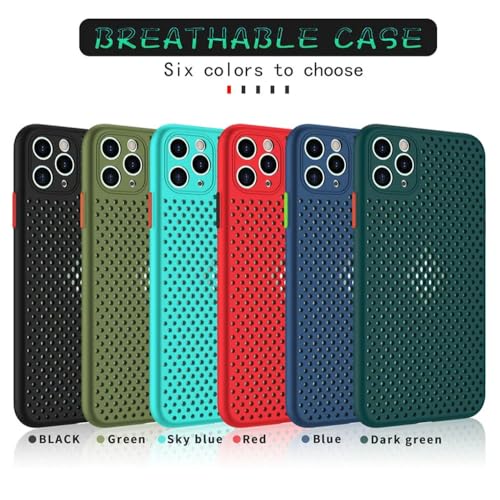 Coque iPhone 11 respirante maille anti-surchauffe noire