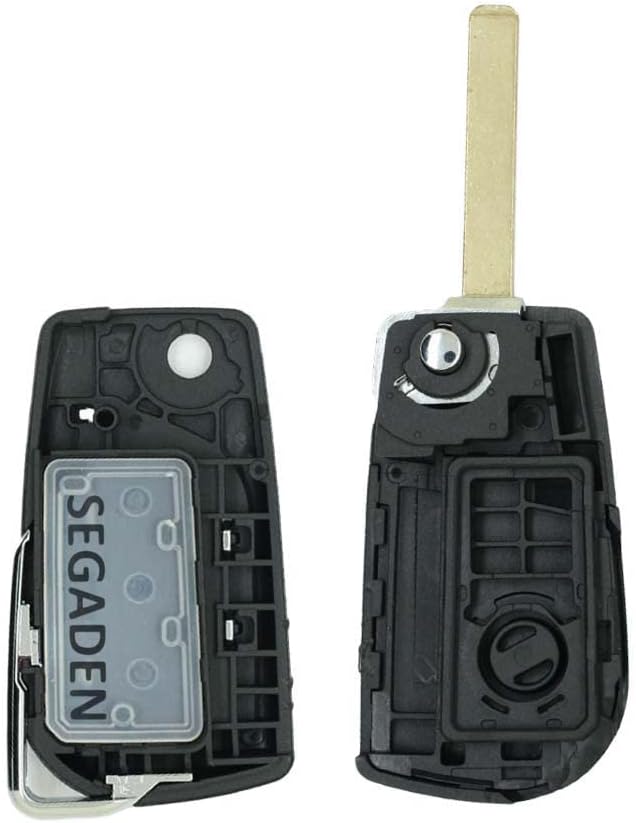 SEGADEN Replacement Key Shell Compatible with Toyota 2 Button VA2 Blade Keyless Entry Remote Flip Key Case Fob PG431