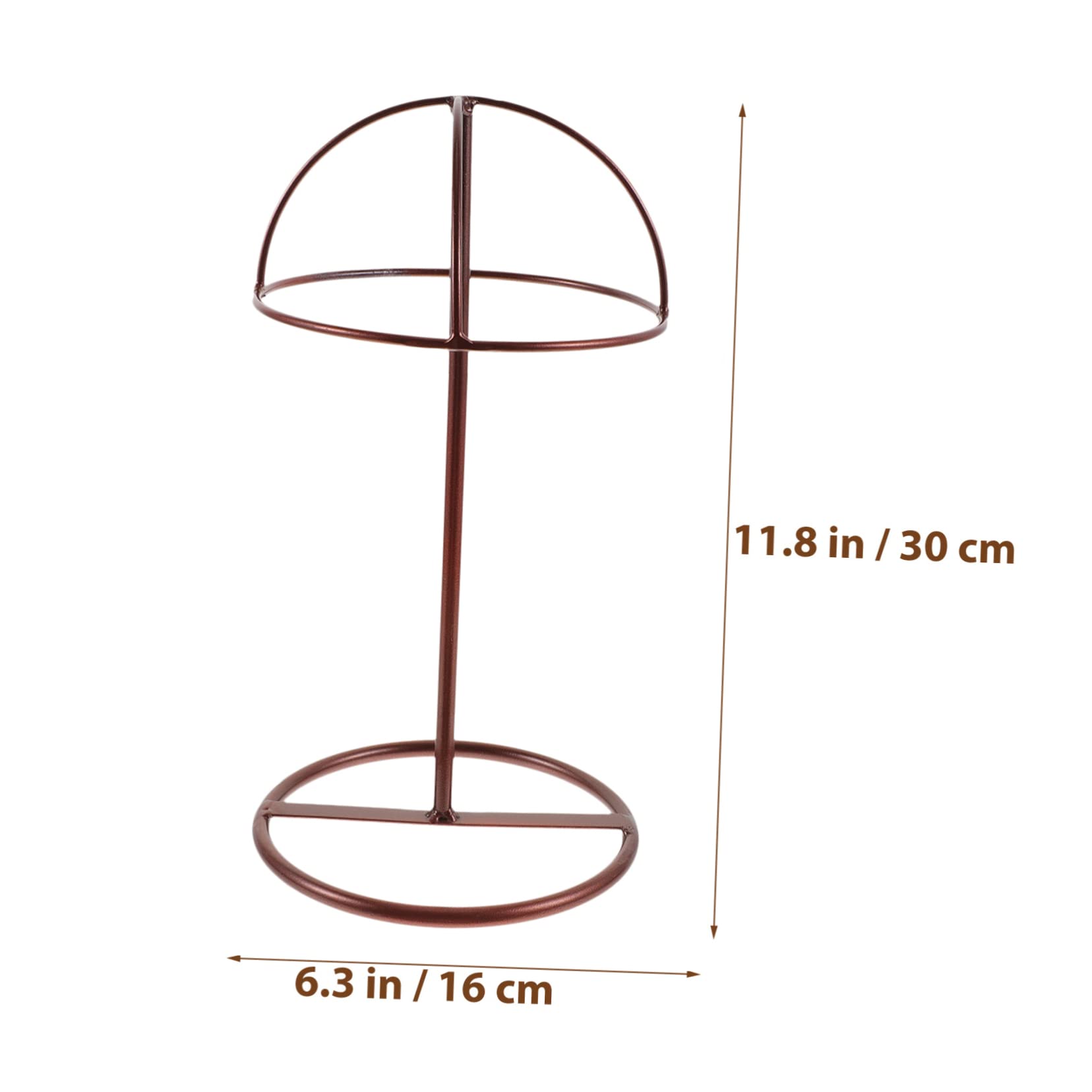Présentoir Chapeau En Rotin - Support Tête Ronde Stable Pour Perruques, Casquettes - Maison Ou Boutique - 4