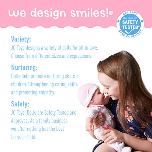 image for JC Toys - La Baby | Caucasian 16-inch Medium Soft Body Baby Doll | Was