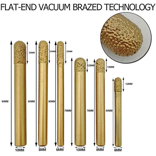 Fresas de diamante SHDIATOOL para CNC 6mm pack de 2 miniatura 2
