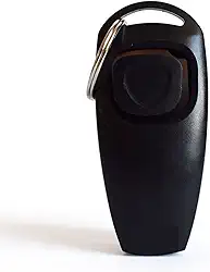 Adestrador Para Cães PETYC 2 em 1 Clicker e Apito Petshop Premium Durável (Preto)