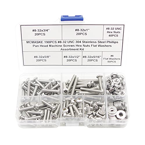 Vis cruciformes #8-32 UNC tête cylindrique acier inoxydable haute durabilité