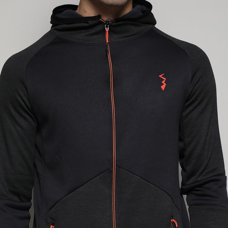 Image of CAHOOT Men's Jacket With Insert Pocket For Casual Wear | Hooded Neck | Long Sleeve | Zipper Closure | Polyester Jacket Crafted With Comfort Fit For Everyday Wear