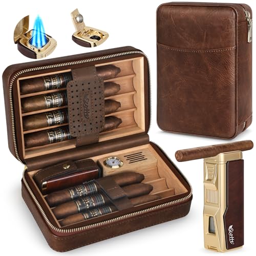 Scotte Cigar Humidor Box, Cigar...