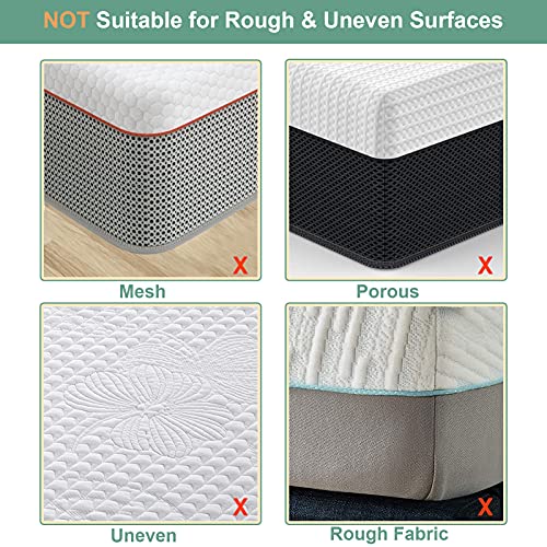 Teuvo Non Slip Mattress Pad, Keep Mattress In Place For A Great Night’s Sleep, Hook And Loop Tape With Adhesive For Mattresses With Smooth Surfaces, 11Cm Wide And 2M Long #TOP2