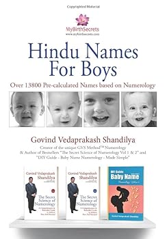 Paperback Hindu Names For Boys: Over 13800 Pre-calculated Names based on Numerology Book
