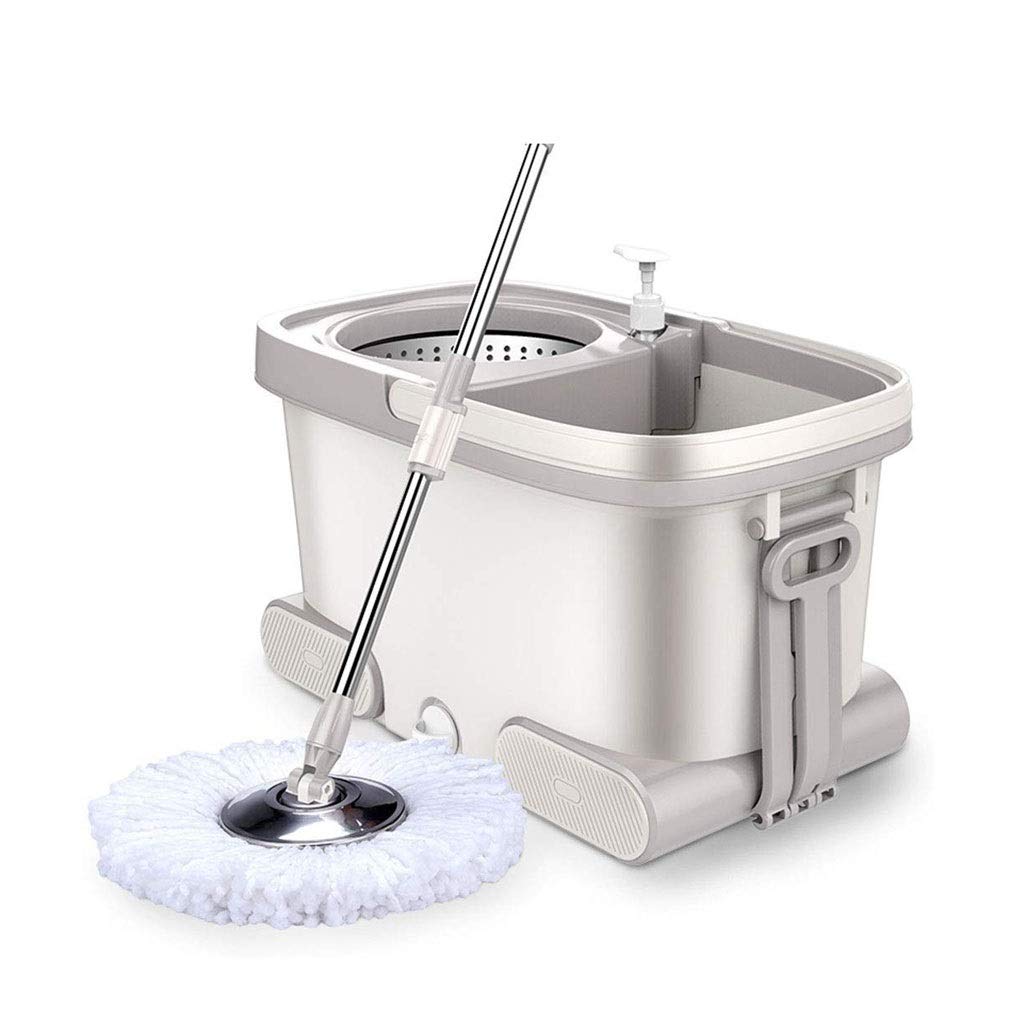 Spin mop bucket nettoyage des sols sans effort et sans se salir les mains