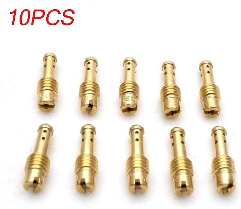 10pcs Pilot Jet 8 Bleed Holes Compatible for MIKUNI VM/TM/TMX Carburetor 10-32.5 Brand New Replacement Accessories