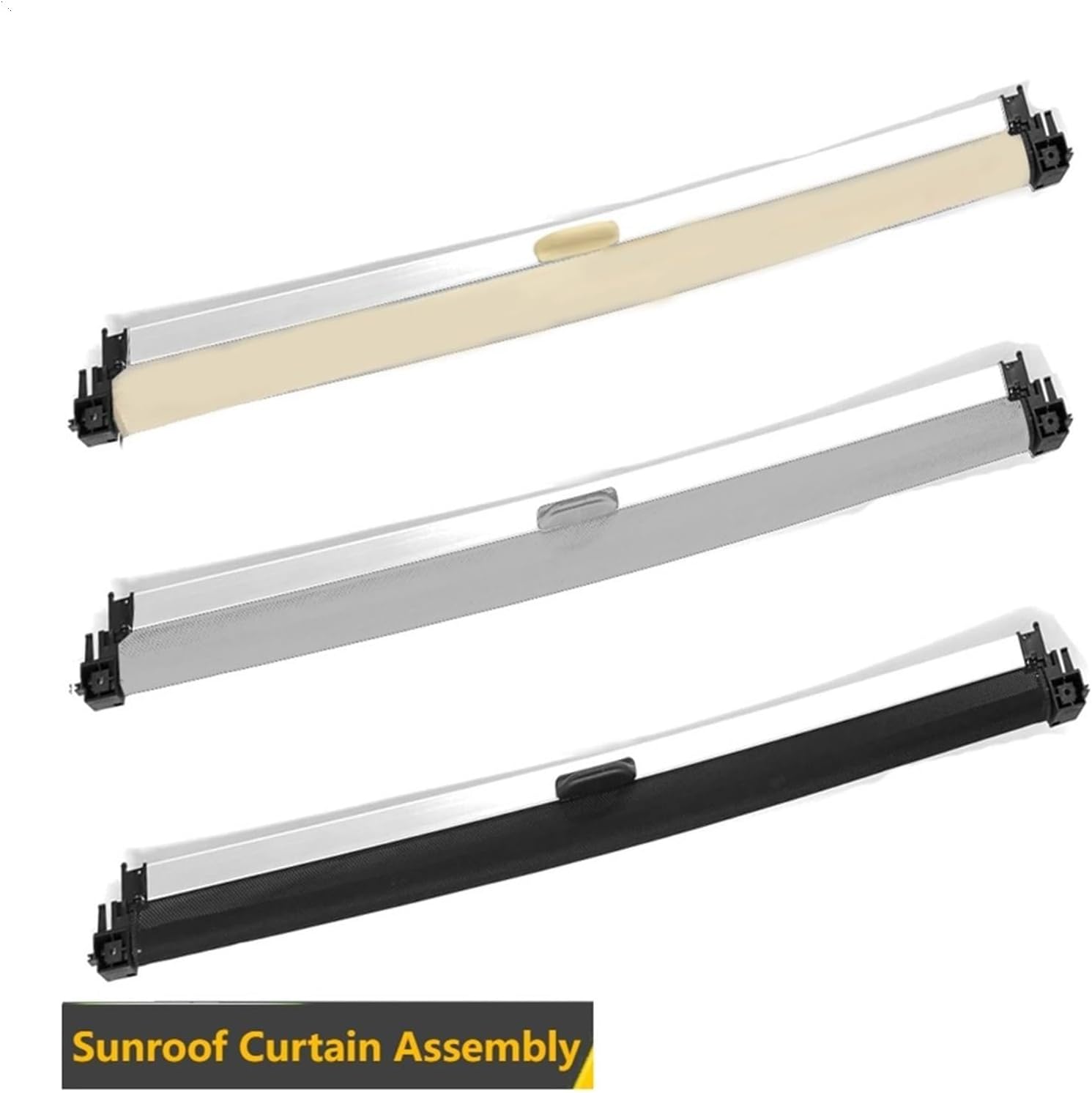 Car Sunroof Curtain Assembly Skylight Roller Curtain Cover Sunshade Sun Visor Compatible for VW CC 2009-2017 3C8877307A(Gray)
