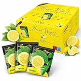 Toallitas Limón (Caja 100 Unidades) - Toallitas Humedas - Toalhitas - Toallas Limpieza - Toalhetes - Toallita Húmeda - Toallitas Limon Manos Marisco - Toallita Refrescante