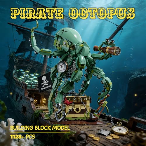 HJPLPXH Kraken Octopus Building Block Pirate Sea Monster Treasure Guardian by HJPLPXH - Used condition - Image 2