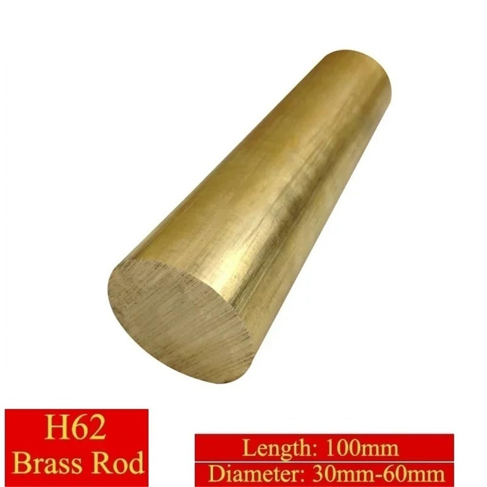 Barra solida in ottone H62 da 1 pezz0, barra rotonda saldabile for macchinari, diametro 30-60 mm, for utensili da taglio fai da te(40x100mm)