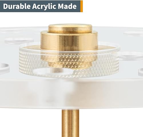 Miniatura 5 de POWERTEC Placa base de enrutador de 6-12 pulgadas con pasador de centrado y tornillos de montaje, agujeros preperforados - Subbase de acrílico