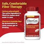 FiberCon Fiber Therapy Coated Caplets, Safe, Simple & Comfortable Insoluble Fiber for Bowel Irregularity, Comfortable Constipation Relief with No Gas or Bloating, 140 Caplets - Image 3