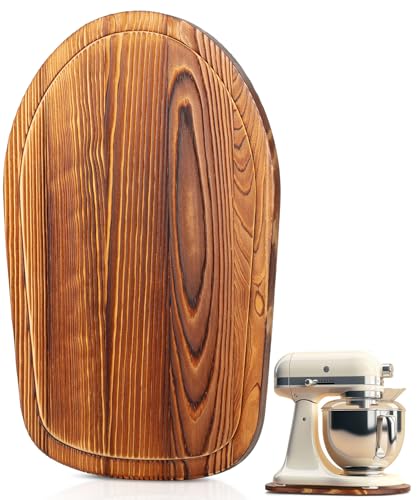 Bamboo Land- Bamboo Kitchen Aid Mixer Slider, Dark Brown Kitchen Aid Sliders for Countertop, Wooden Moving Tray Compatible with Kitchen aid 4.5-5Qt