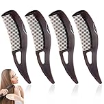 Dandruff Comb Dandruff Comb Dandruff Comb Lice Comb Hollow Tooth Head Energy Comb Hollow Tooth Suitable for Healthy Scalps of Women Pack of 4