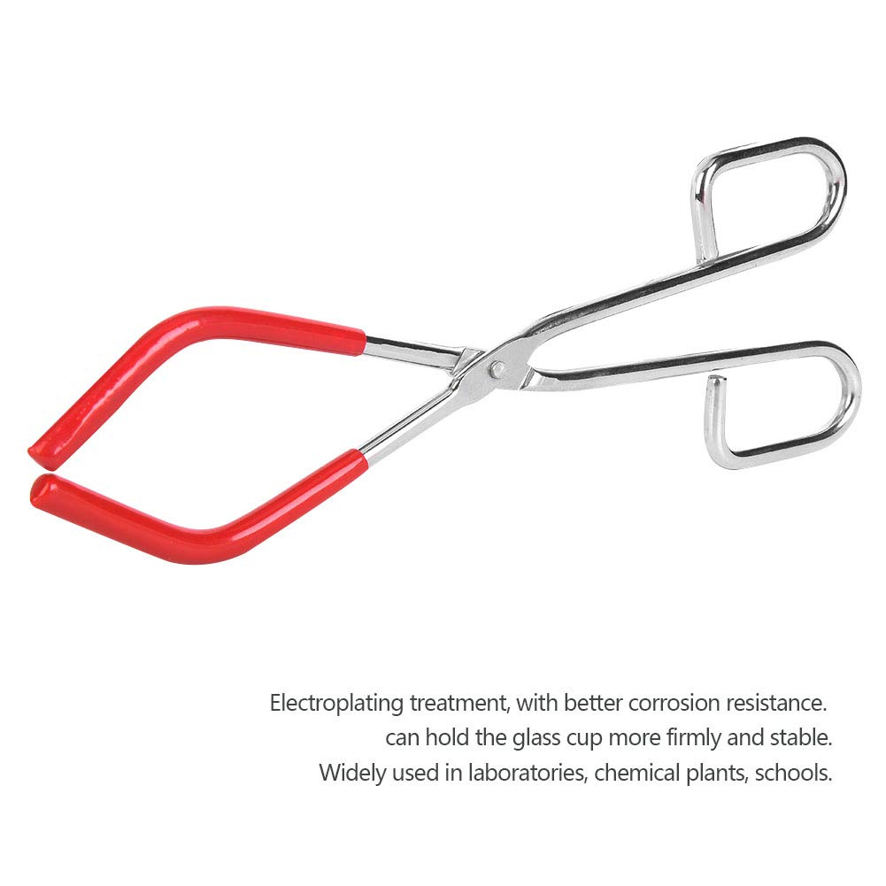 Pinza crogiolo Pinza crogiolo Pinza a morsetto Pinza a prova di corrosione Strumento didattico Pinza laboratorio ad alta pressione Pinza a clip per impianti chimici ufficio