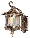  CHUNCIN - Tradition E27 Lanterne Murale Bronze Cuivre Luminaire Extérieur Allée Entrée Balcon Couloir Applique Murale Patio Villa Jardin Spots Muraux To pursue happiness