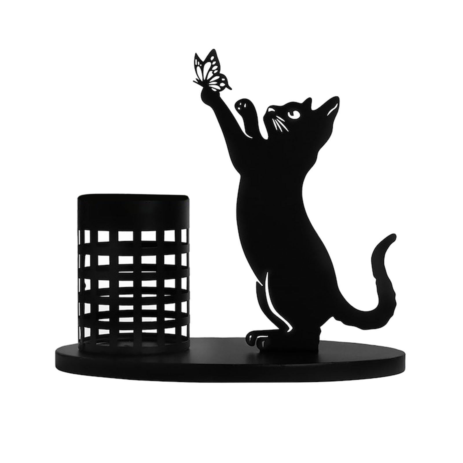 Zanthicia Organization At Work With Large Capacity Makeup Brush Holder Storage Versatile Cat Pen Holder Desks Cosmetics Brushes. Cat Pen Pencil Desk Accessories