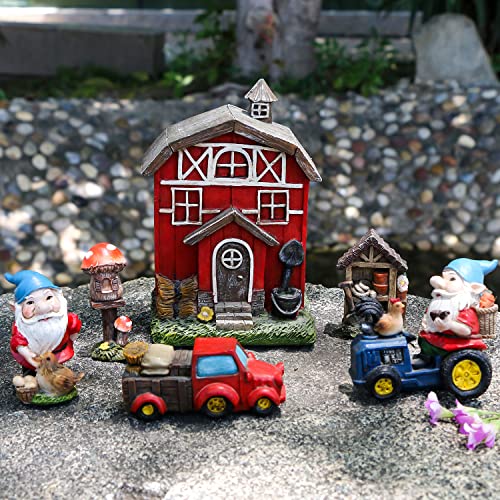 Bangbangda Miniature Fairy Garden Accessories - Garden Gnome Figurines House Set Of 22Pcs - Outdoor Resin Mini Gnomes Statue For Plant Pots Decor, Women Gardening Lover Birthday Gift #TOP1